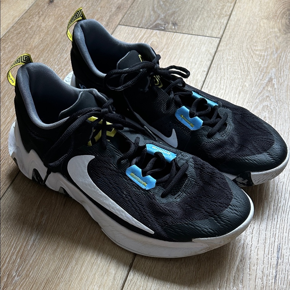 Men Nike Giannis Immortality 2 Basketball Shoes Black White Blue DM0825-001 Sz10